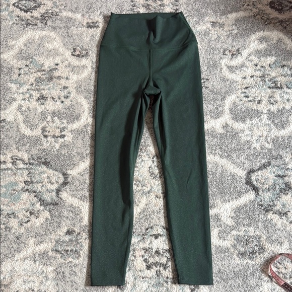 Carbon 38 Shine Powder Legging Evergreen Yoga Gym Train - Picture 2 of 10